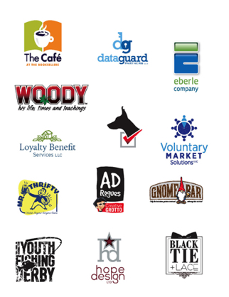 A gaggle of logos that I've created through the years.